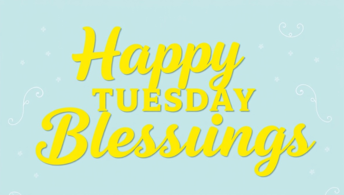 Happy Tuesday Blessings