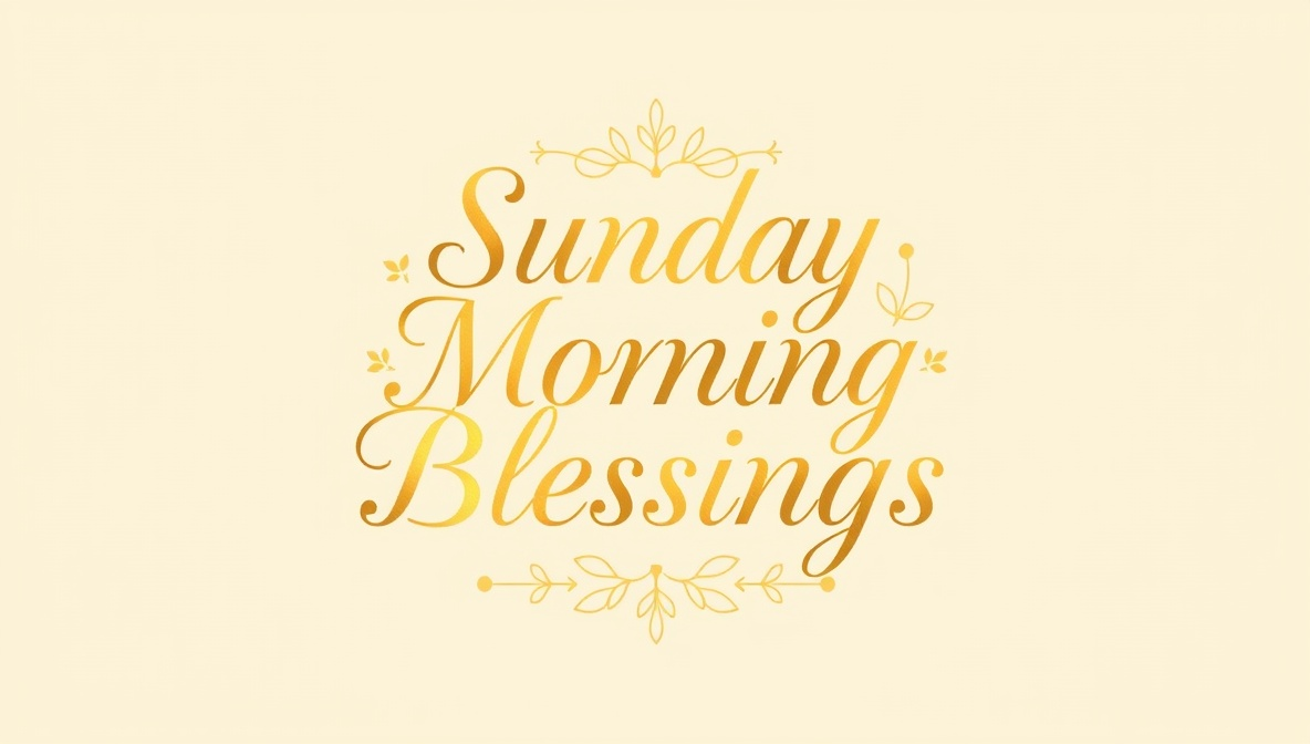 Sunday Morning Blessings