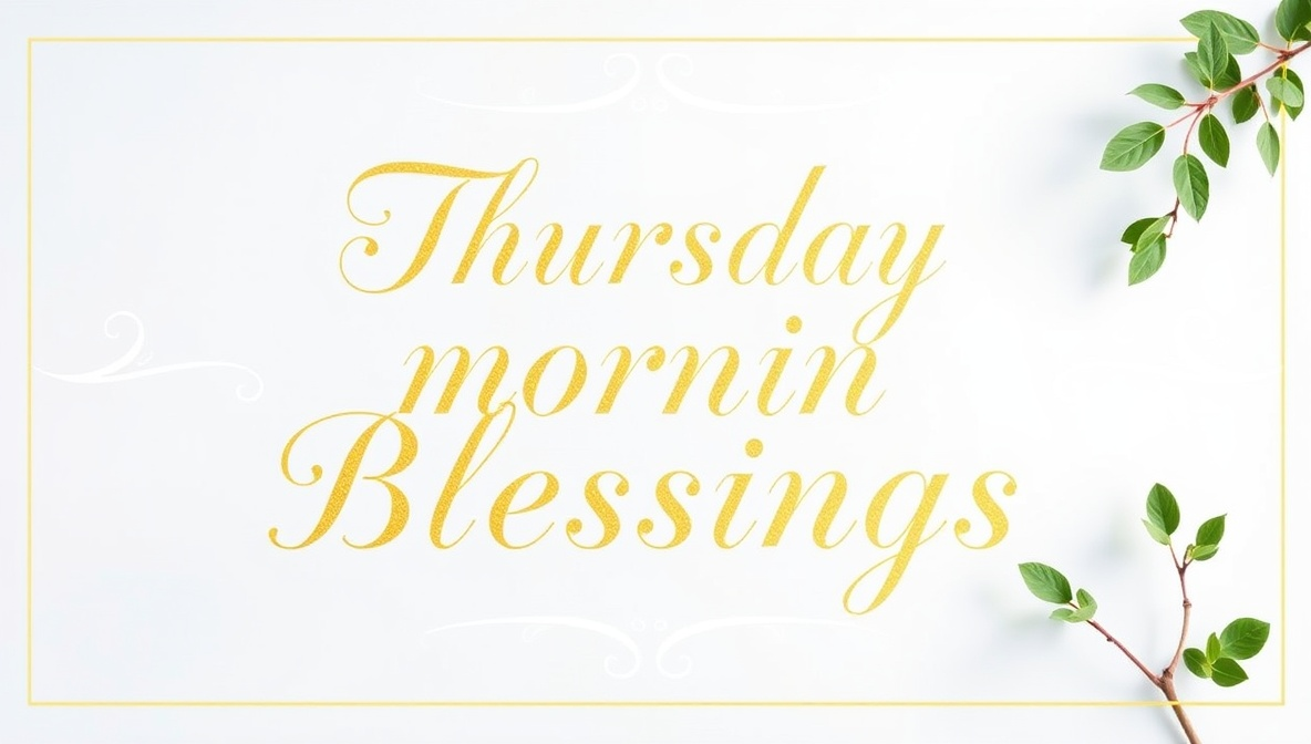 Thursday Morning Blessings