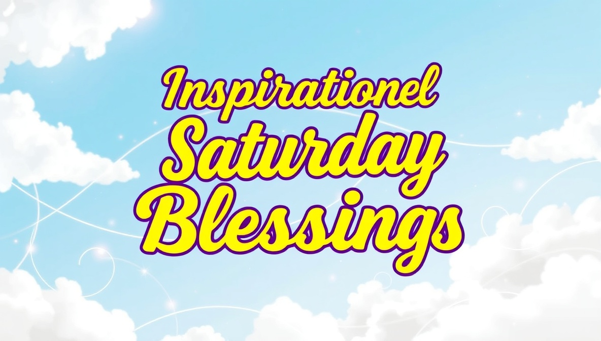 Inspirational Saturday Blessings