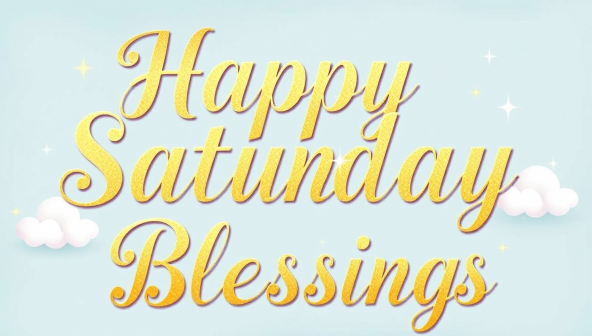 Happy Saturday Blessings