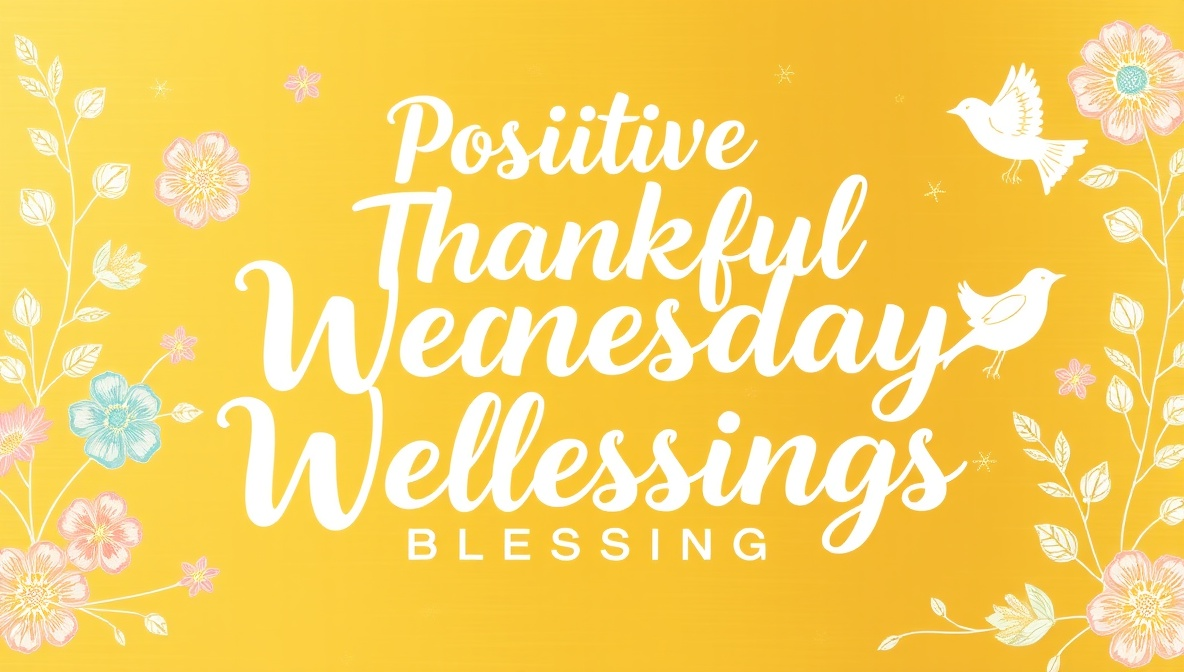 positive thankful wednesday blessings