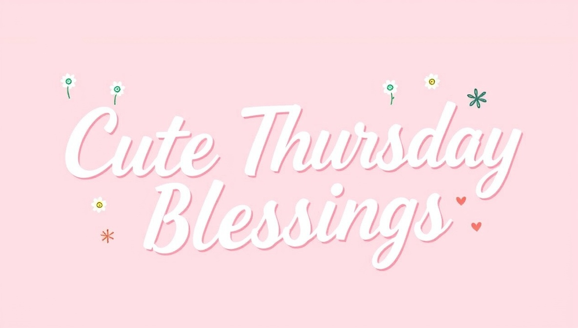 cute thursday blessings