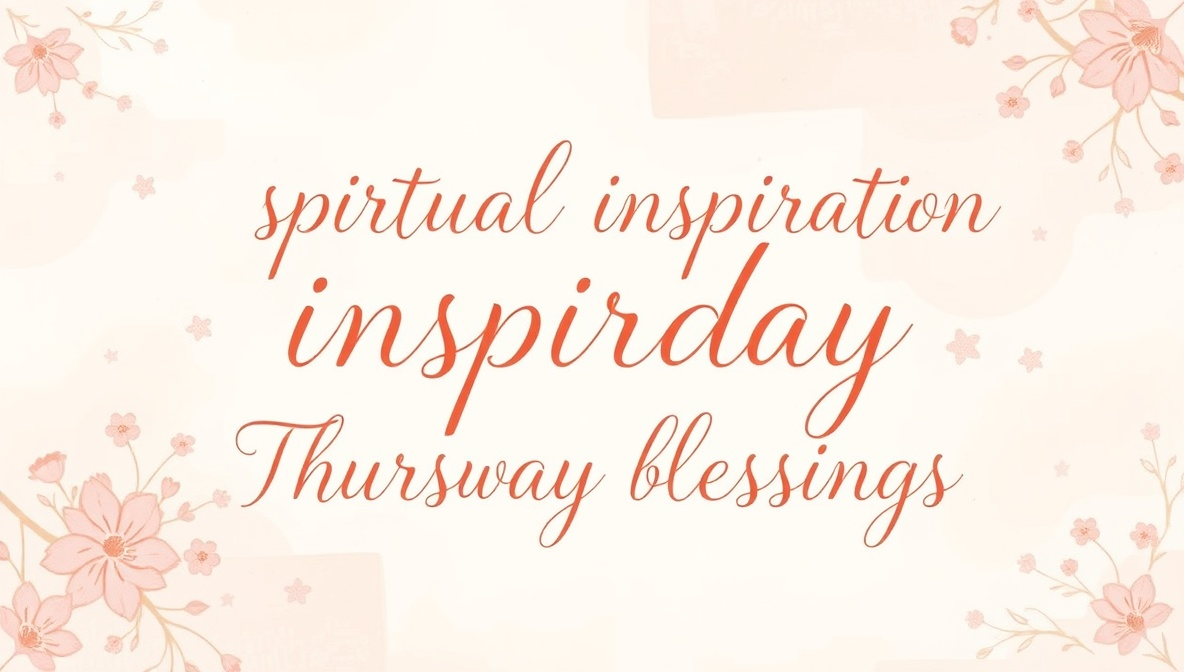 spiritual inspiration thursday blessings