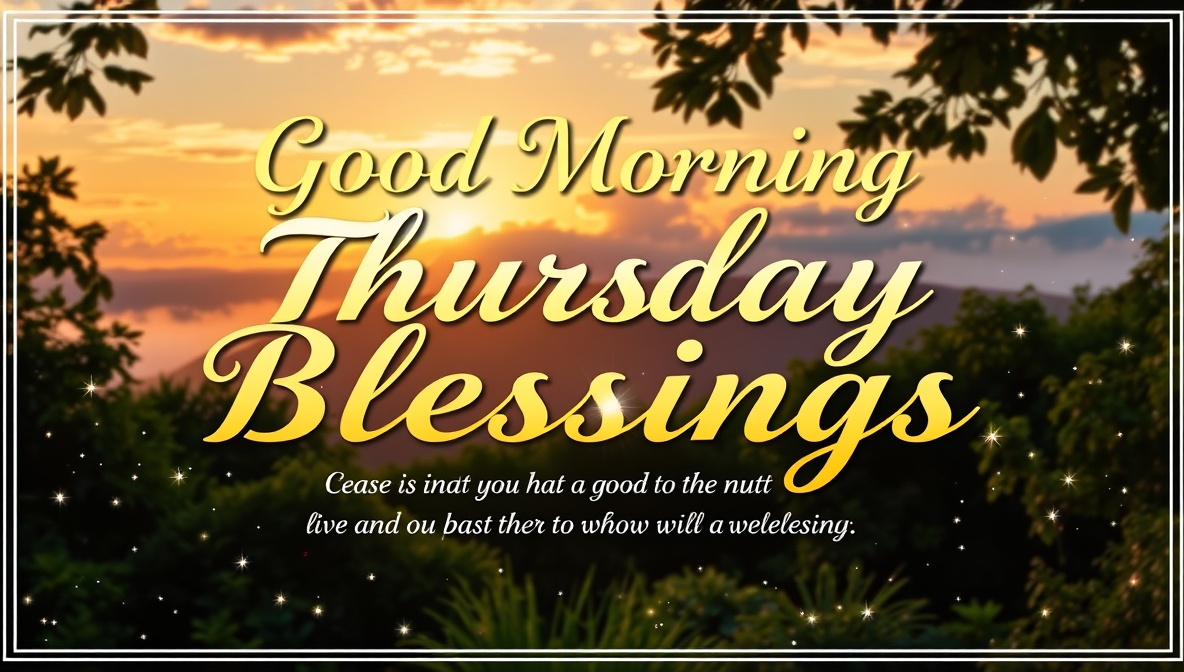 good morning thursday blessings images and quotes