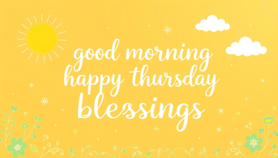 good morning happy thursday blessings