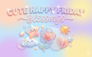 cute happy friday blessings