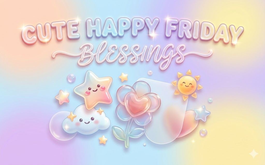 cute happy friday blessings