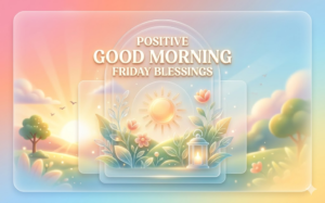 positive good morning friday blessings