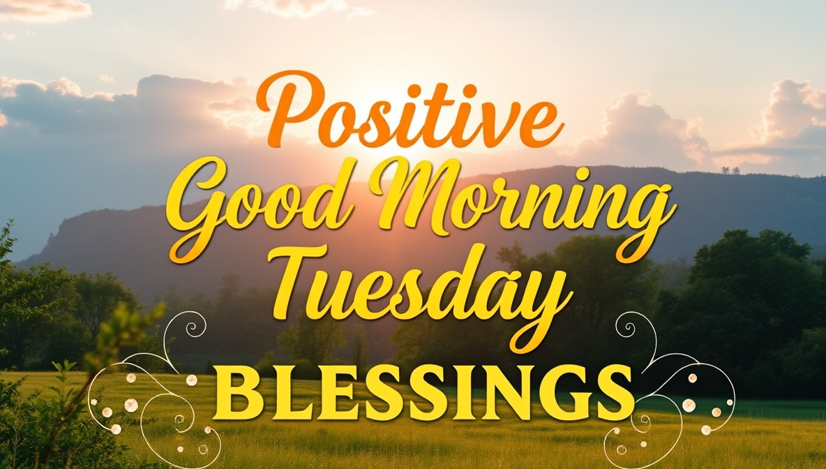 positive good morning tuesday blessings
