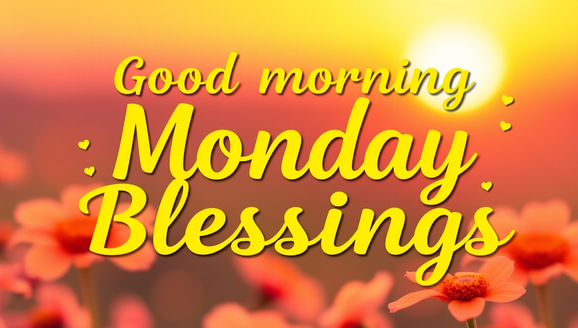good morning monday blessings