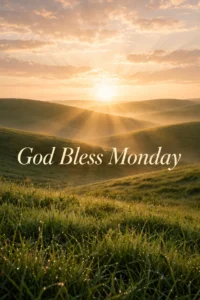 God Bless Monday images - sunrise blessing greeting