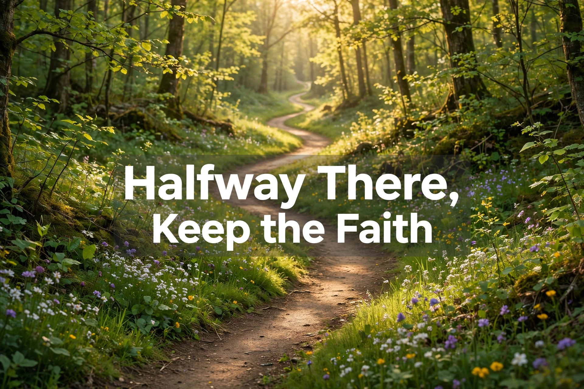 Halfway there keep the faith - midweek blessing image