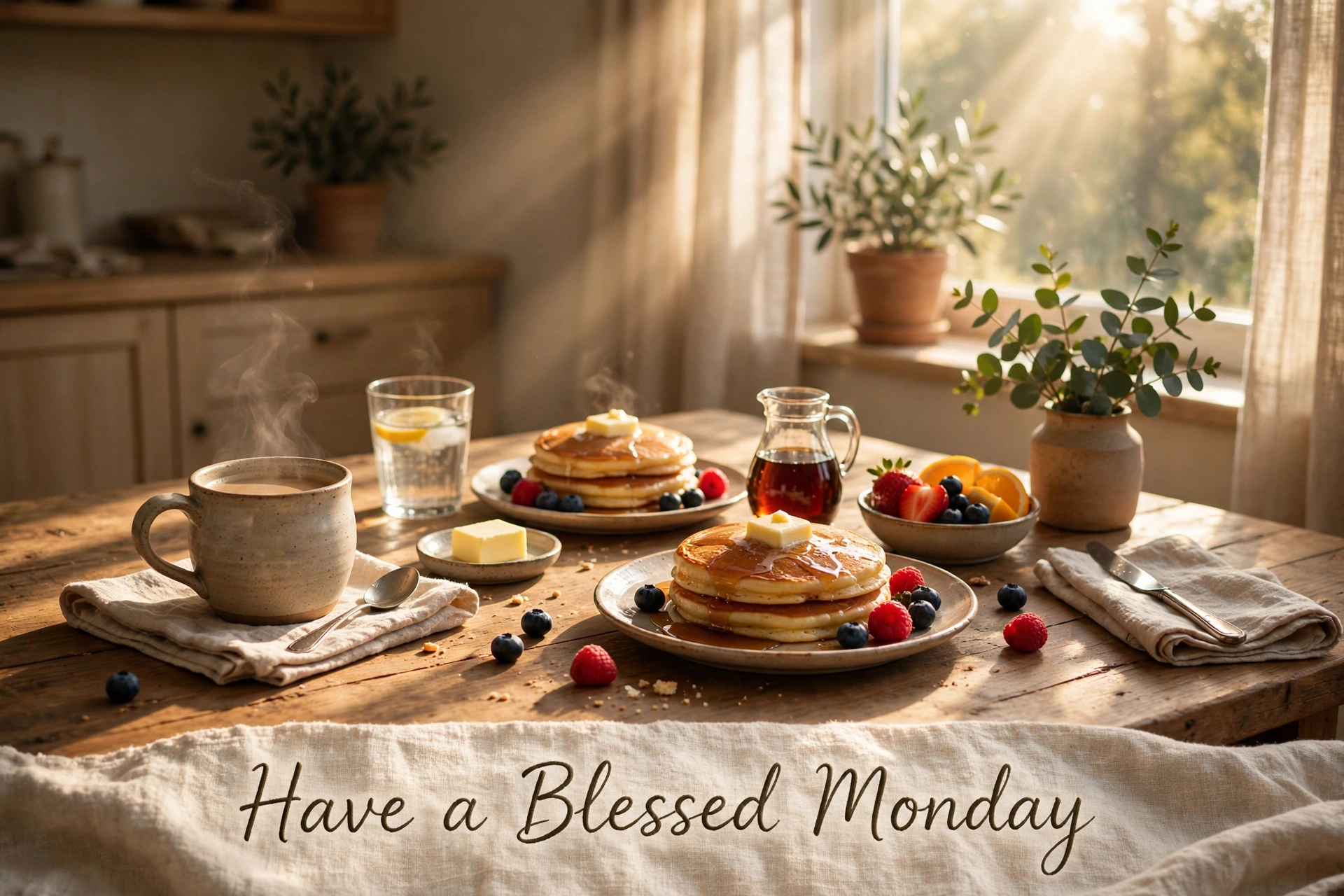 Good morning Monday blessings image