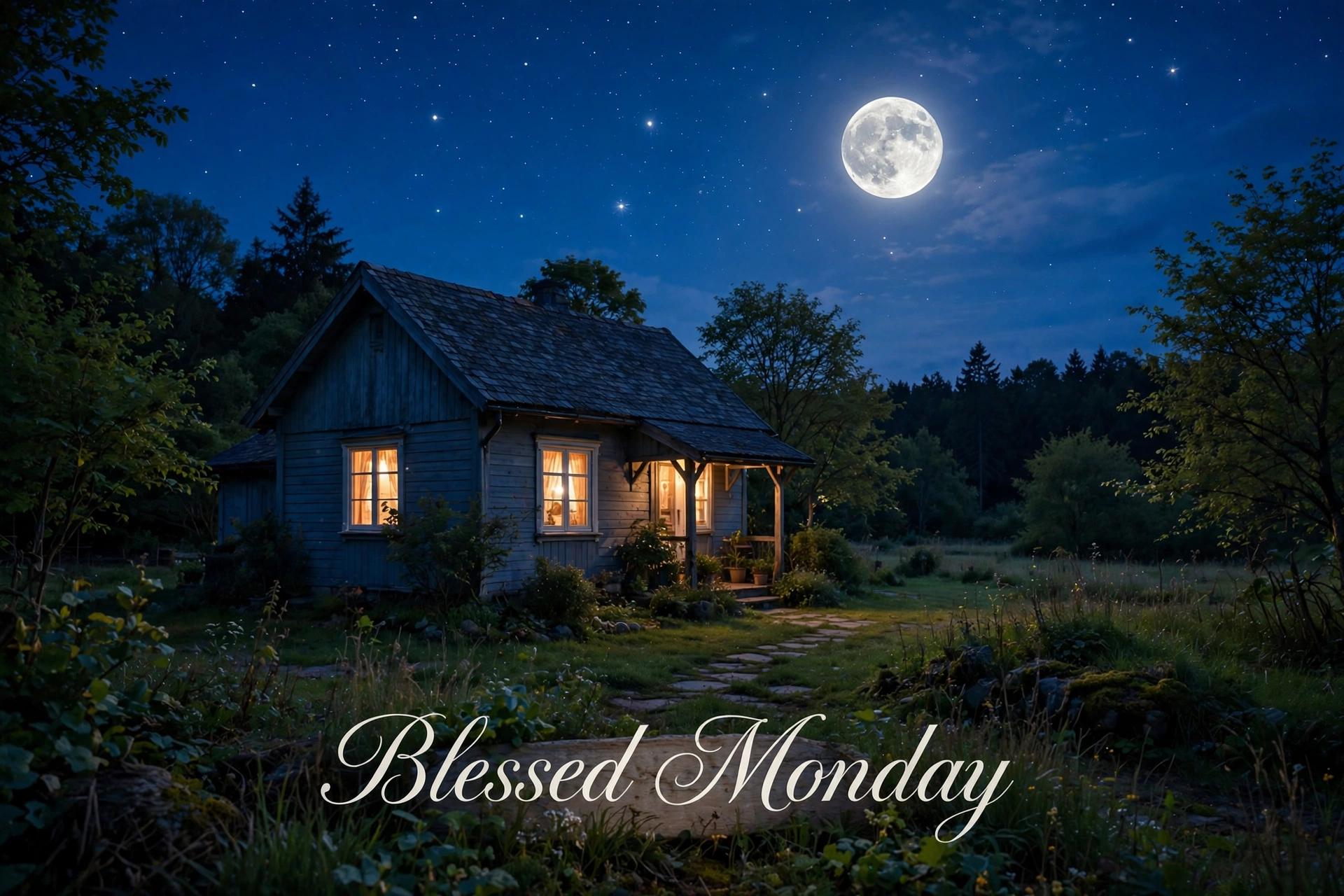Blessed Monday night blessings image