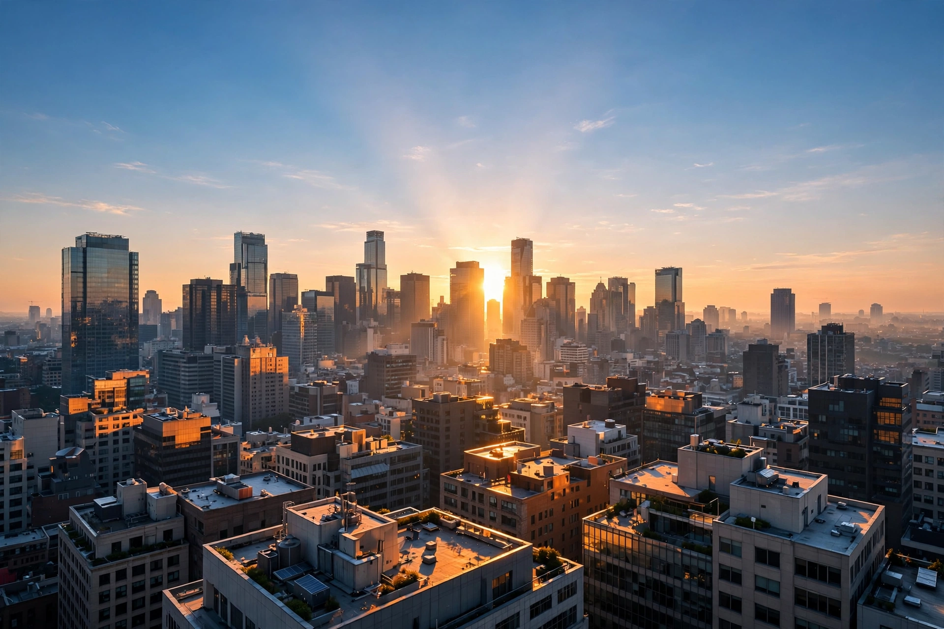 City skyline at dawn — Tuesday motivation quotes