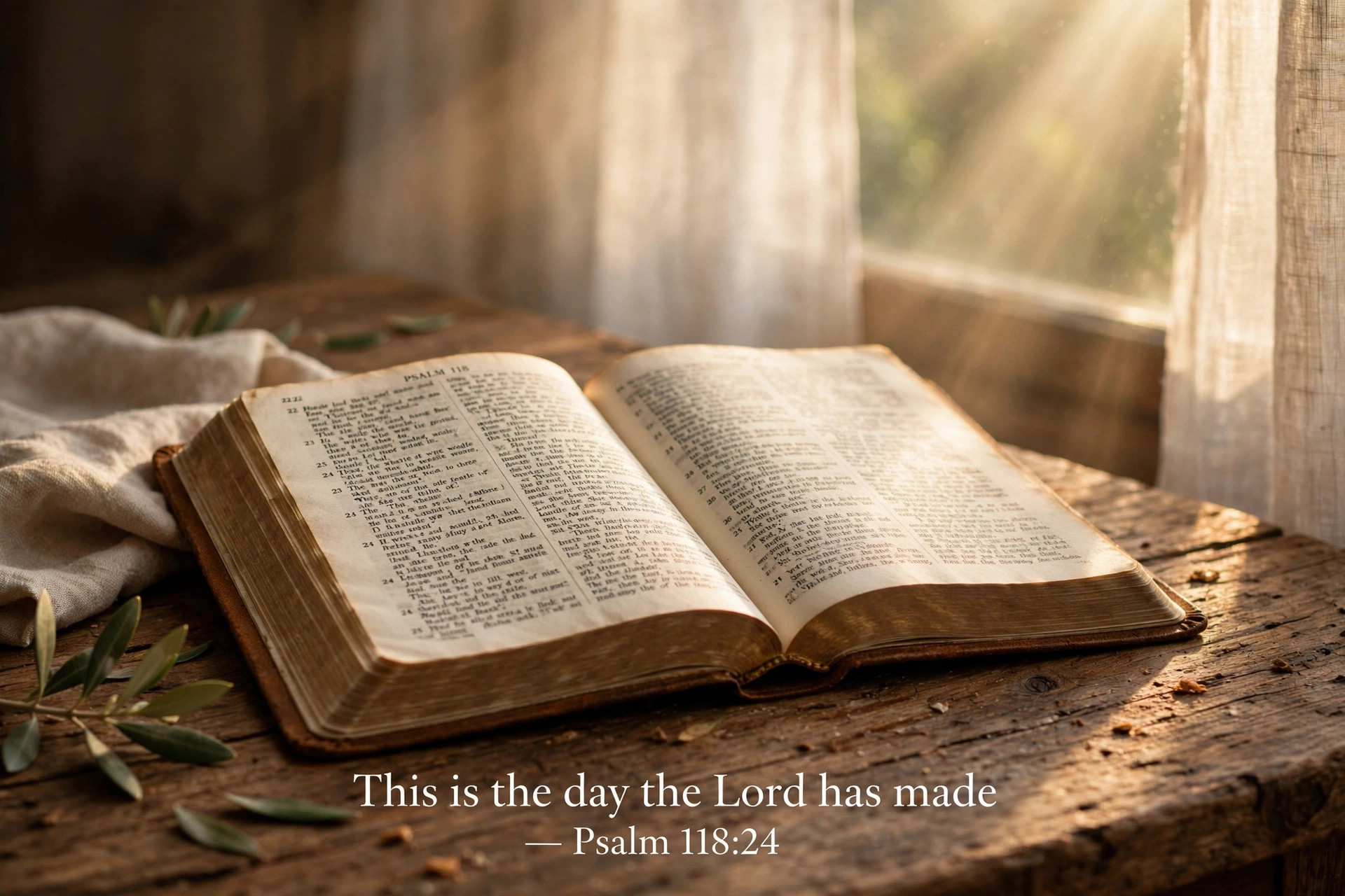 Sunday Bible verse card - This is the day the Lord has made, Psalm 118:24